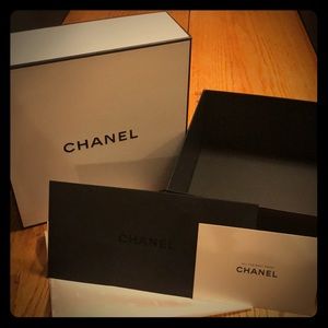 NWOT Chanel Gift Box, Tissue, Card Holder